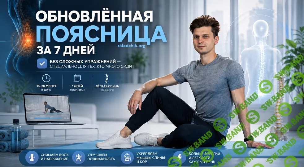 [Дмитрий Кириченко] Обновлённая поясница за 7 дней. Без сложных упражнений — специально для тех, кто много сидит (2026)