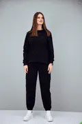 [Элина Патыкова] Костюм Белый. Джоггеры + Свитшот (2023)