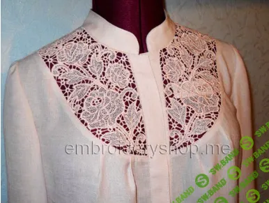 [Embroidery shop] Кружевной пластрон fsl0027 (2023)