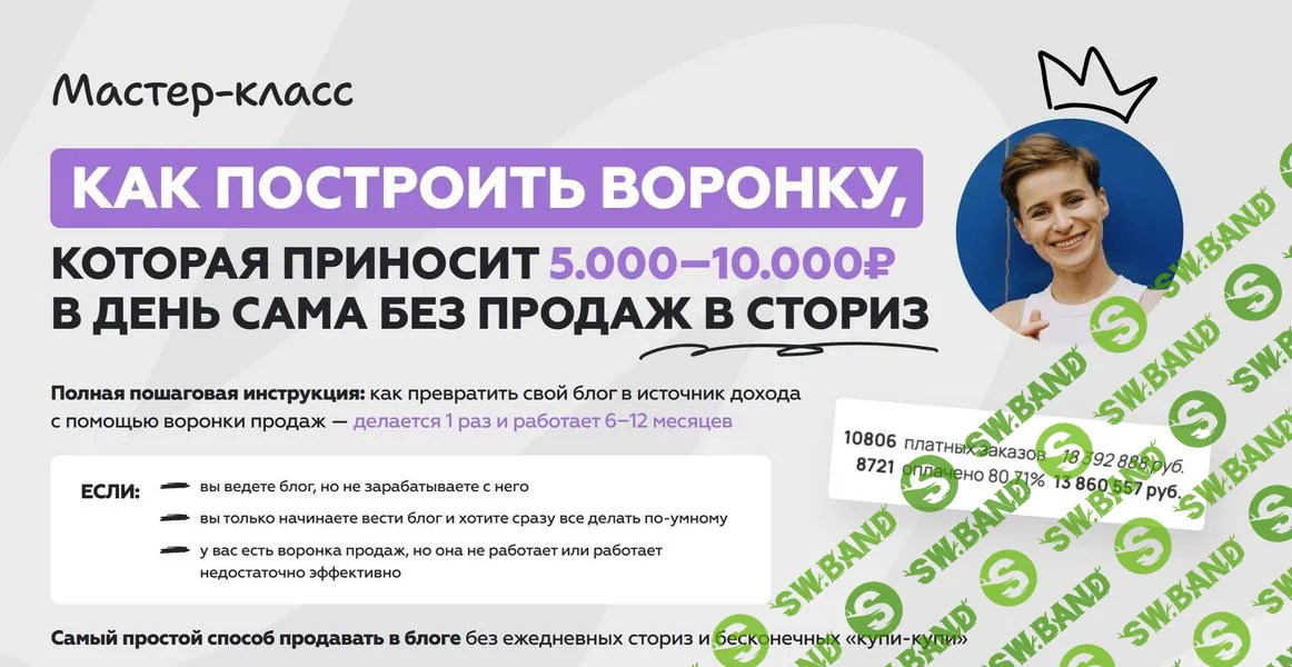 [Галина Мельникова] Как построить воронку, которая приносит 5-10 тыс рублей в день сама без продаж в сториз (2026)
