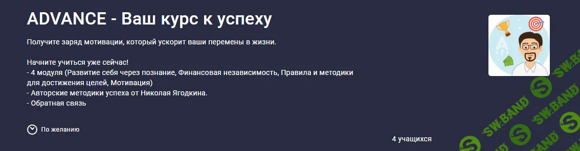 [stepik, Николай Ягодкин] Advance - ваш курс к успеху (2025)
